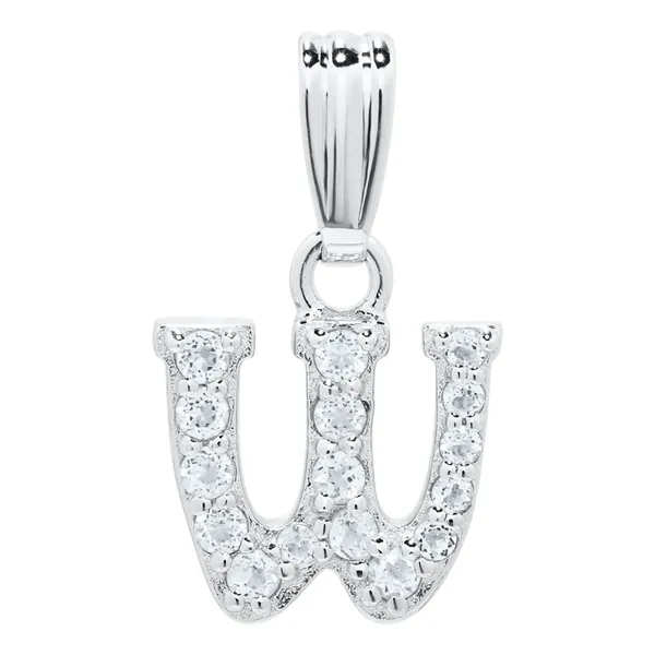 Sterling Silver Childrens Initial Necklace - W Baxter's Fine Jewelry Warwick, RI