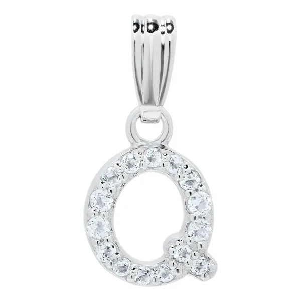 Sterling Silver Childrens Initial Necklace - Q Baxter's Fine Jewelry Warwick, RI