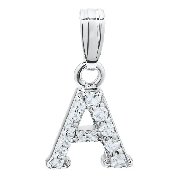 Sterling Silver Childrens Initial Necklace - A Baxter's Fine Jewelry Warwick, RI