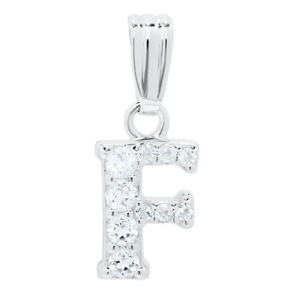 Sterling Silver Childrens Initial Necklace - F Baxter's Fine Jewelry Warwick, RI