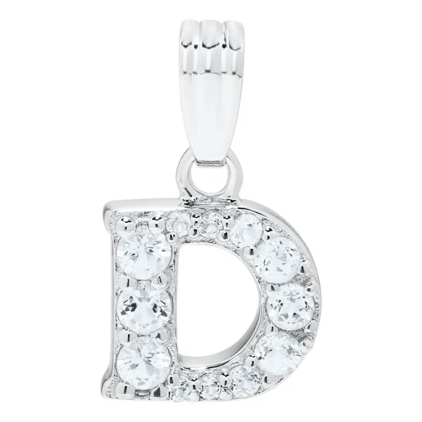 Sterling Silver Childrens Initial Necklace - D Baxter's Fine Jewelry Warwick, RI