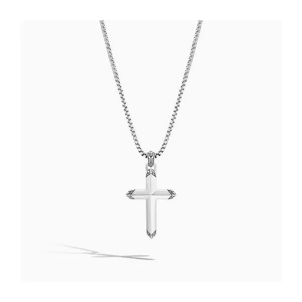 Cross Pendant Necklace, Sterling Silver