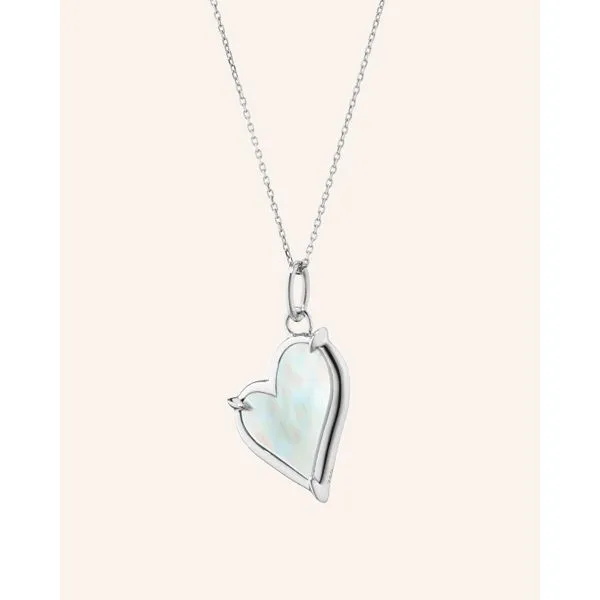 Mother of Pearl Heart Necklace