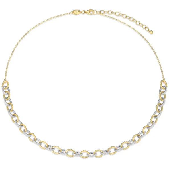 Yellow Gold Plated Open Link Necklace