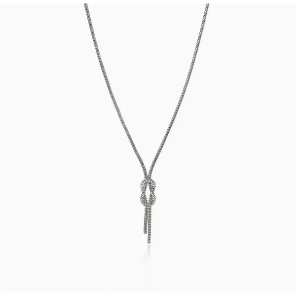 Love Knot Y Necklace, Sterling Silver, 1.8MM Baxter's Fine Jewelry Warwick, RI