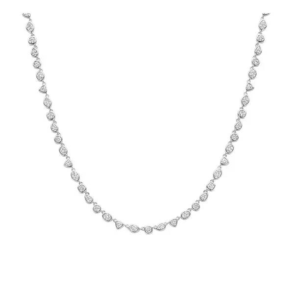 Mixed Cut CZ Necklace Baxter's Fine Jewelry Warwick, RI