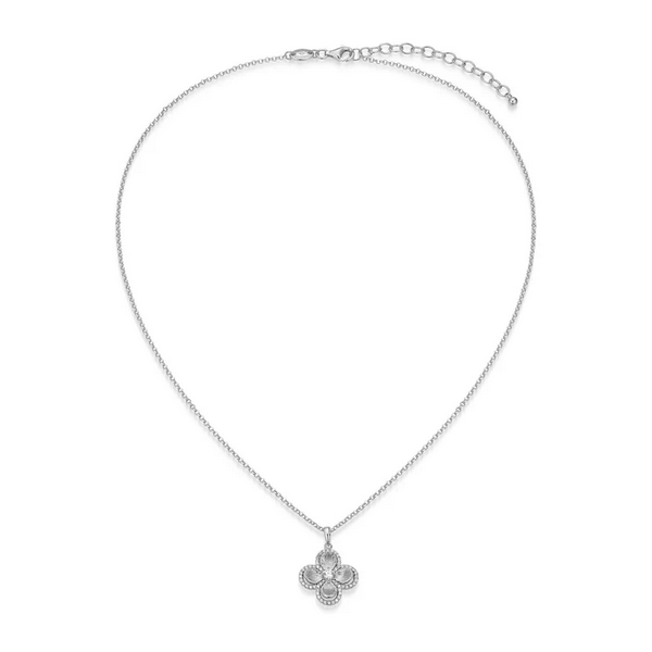 Flower Clover Pendant Necklace Baxter's Fine Jewelry Warwick, RI