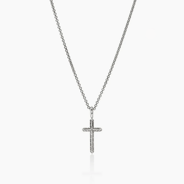 JH Essential Cross Necklace, Sterling Silver Baxter's Fine Jewelry Warwick, RI