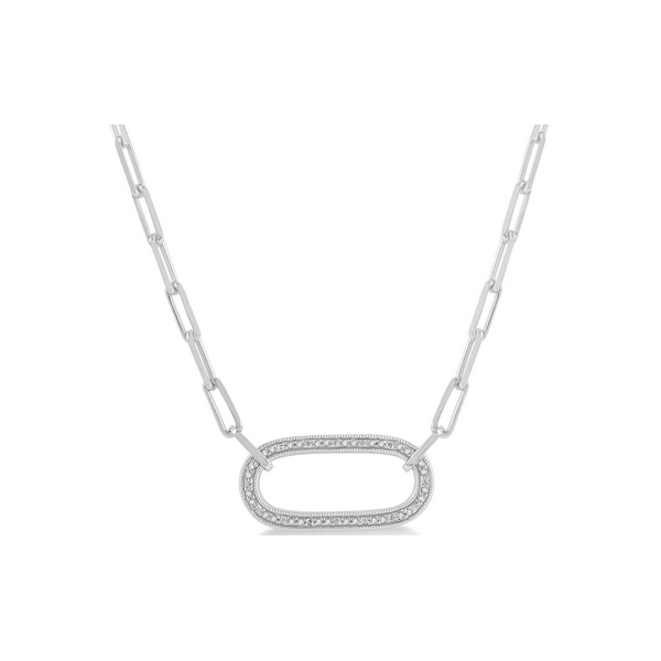 Sterling Silver Paperclip Pendant Baxter's Fine Jewelry Warwick, RI