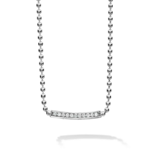 Small Station Diamond Beaded Necklace Baxter's Fine Jewelry Warwick, RI