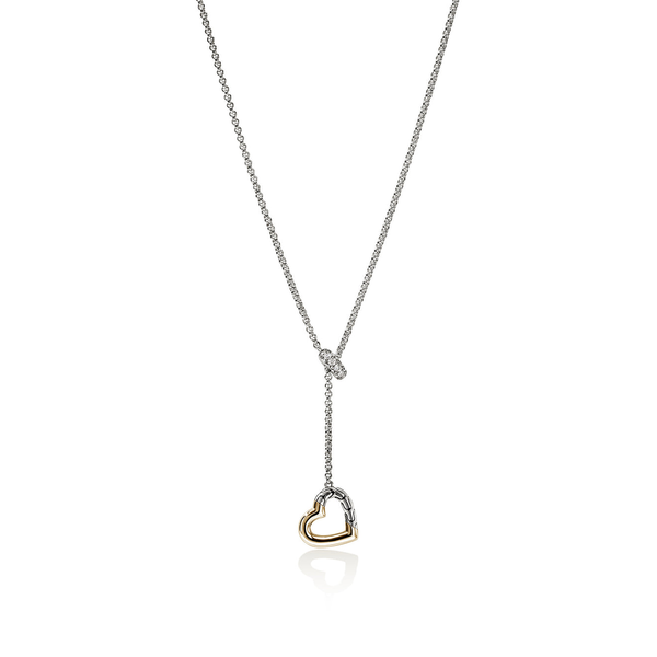 JH Essential Heart Lariat Necklace Baxter's Fine Jewelry Warwick, RI