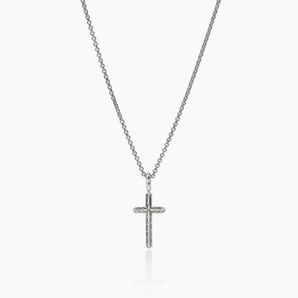 JH Essential Cross Necklace, Sterling Silver Baxter's Fine Jewelry Warwick, RI