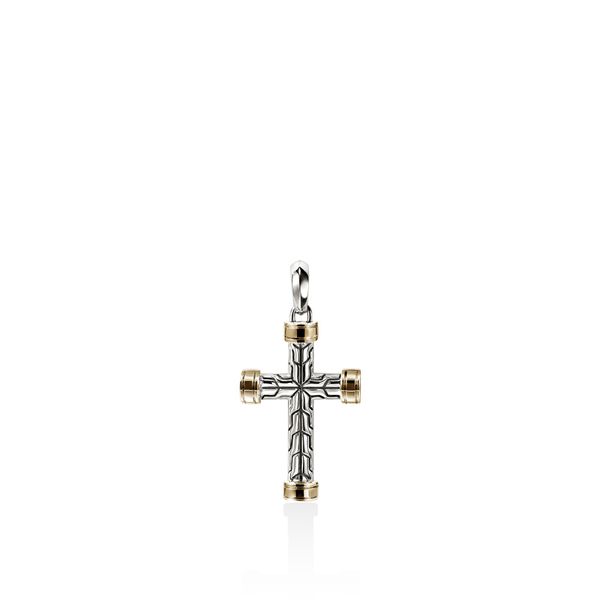 Jh Essential Two Tone Cross Pendant Baxter's Fine Jewelry Warwick, RI