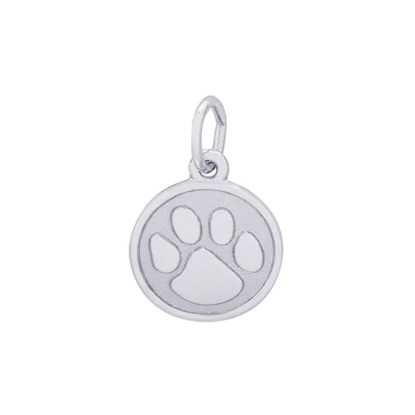 Sterling Silver Paw Print Charm Baxter's Fine Jewelry Warwick, RI