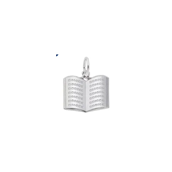 Sterling Silver Open Book Charm
