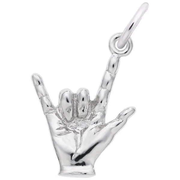 I Love You Hand Sign Charm Baxter's Fine Jewelry Warwick, RI