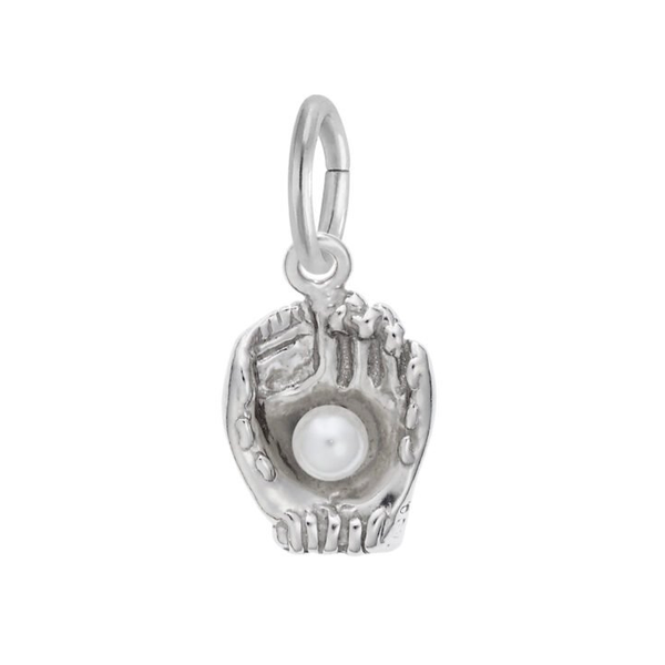 Baseball Glove with Pearl Accent Charm Baxter's Fine Jewelry Warwick, RI