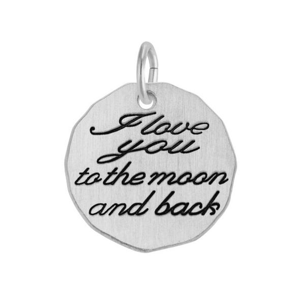 I Love You to the Moon and Back Tag Charm Baxter's Fine Jewelry Warwick, RI