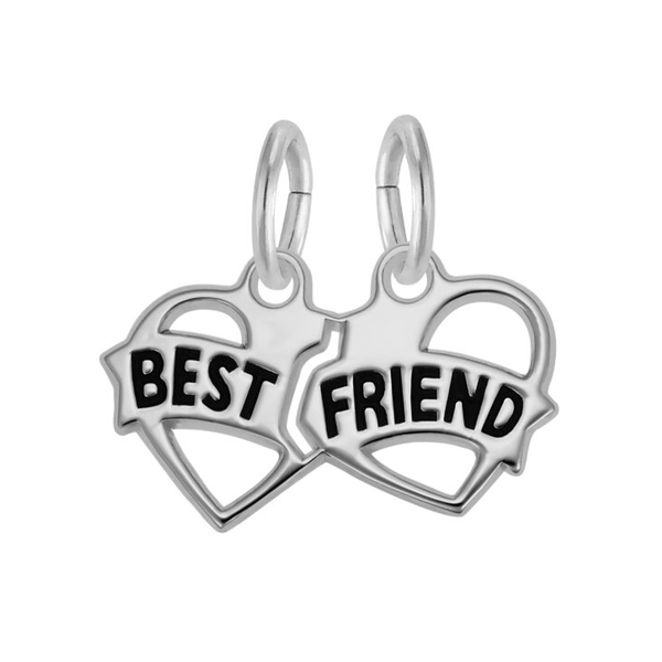 Best Friend Hearts Charm Baxter's Fine Jewelry Warwick, RI