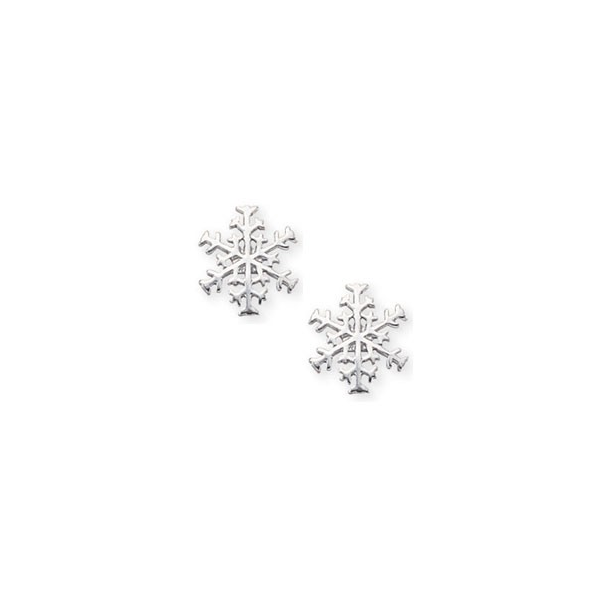 Sterling Silver Snowflake Stud Earrings Baxter's Fine Jewelry Warwick, RI