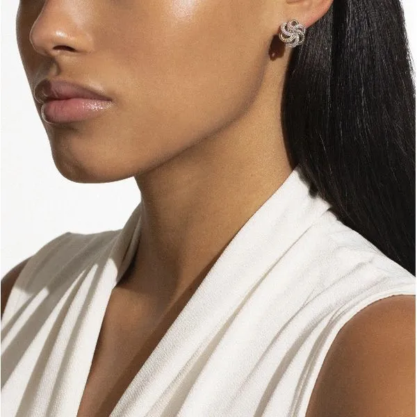 Two Tone Love Knot Earrings thumb image 3