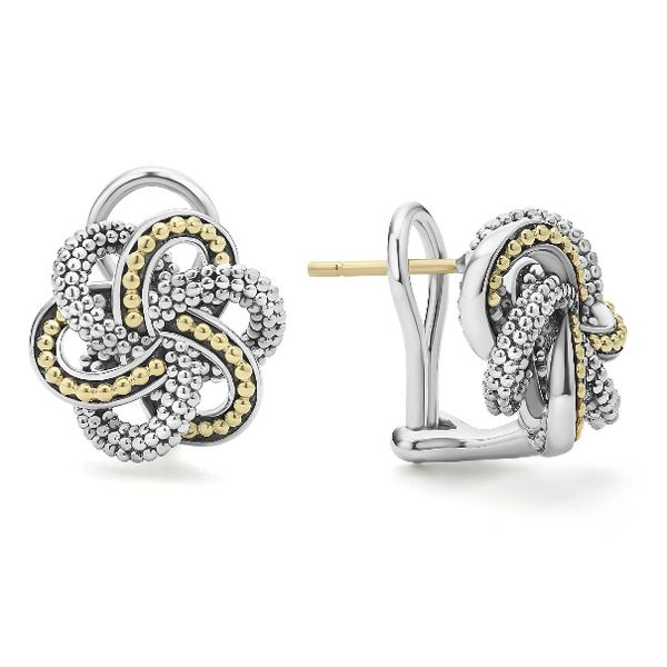 Two Tone Love Knot Earrings Baxter's Fine Jewelry Warwick, RI