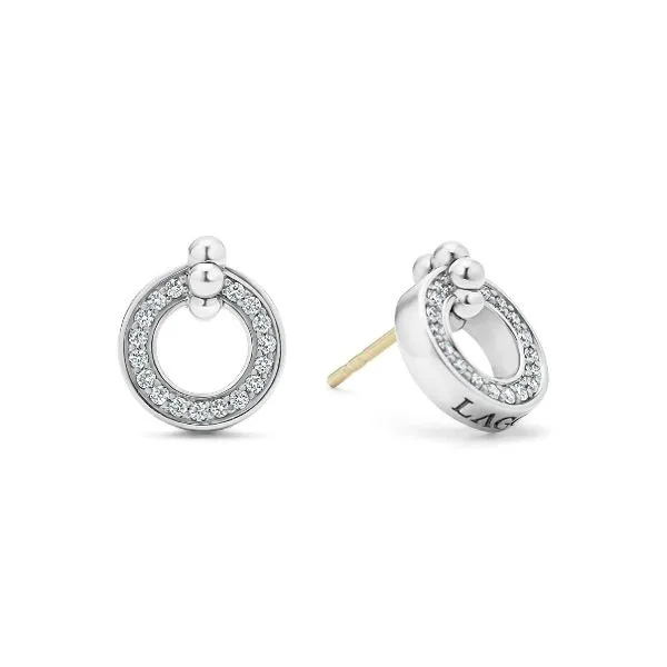 Diamond Circle Earrings Baxter's Fine Jewelry Warwick, RI