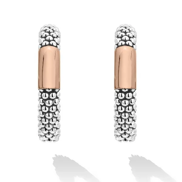 Caviar Smooth Bar Hoops thumb image 2