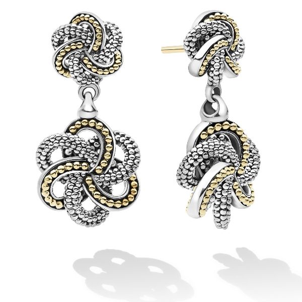 Double Love Knot Drop Earrings Baxter's Fine Jewelry Warwick, RI