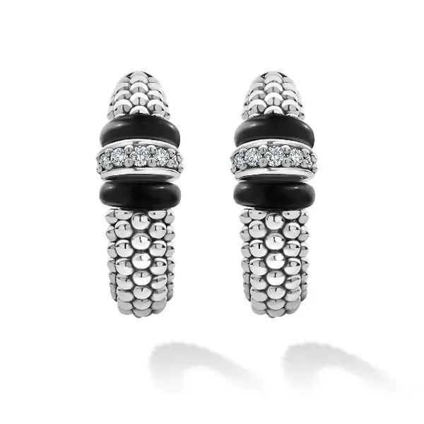 Caviar Hoops with Diamond Accent thumb image 2