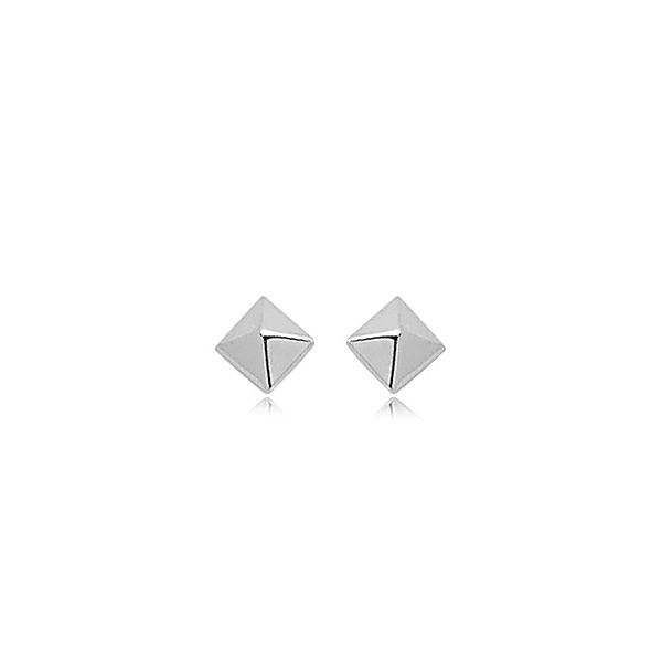 Sterling Silver Pyramid Stud Earrings Baxter's Fine Jewelry Warwick, RI