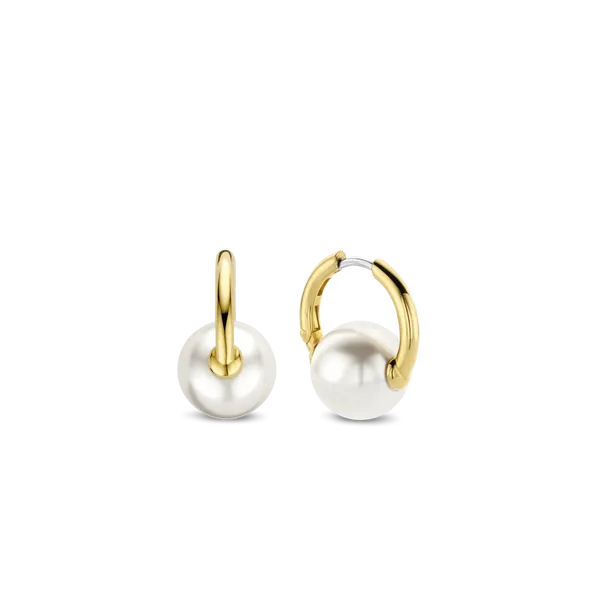 TI SENTO - Milano Earrings - Pearl Huggies Baxter's Fine Jewelry Warwick, RI