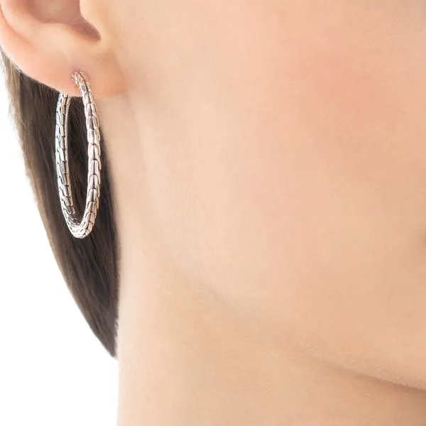 Chain Medium Hoop Earrings thumb image 2