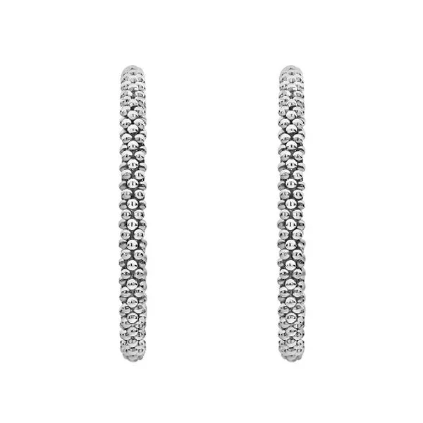 Caviar Hoop Earrings Image 2 Baxter's Fine Jewelry Warwick, RI