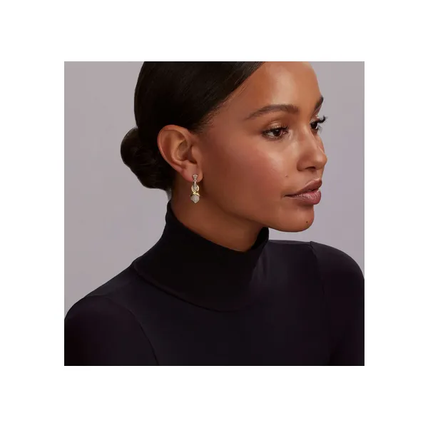 SPAZIES 925 silver luxury drop earrings for women white diamond fine jewelry
