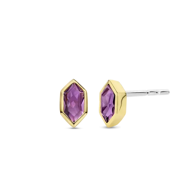Two Tone Purple Amethyst Earrings Baxter's Fine Jewelry Warwick, RI