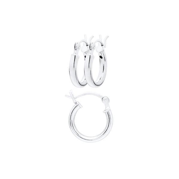 Sterling Silver Hoop Earrings Baxter's Fine Jewelry Warwick, RI