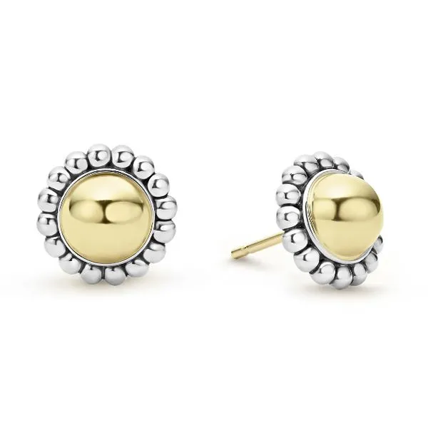 Two Tone Caviar Stud Earrings Baxter's Fine Jewelry Warwick, RI