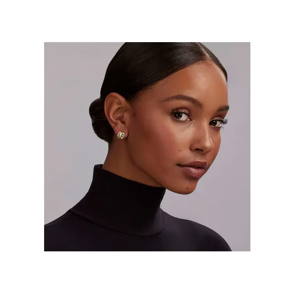 Two-Tone X Omega Clip Earrings thumb image 3