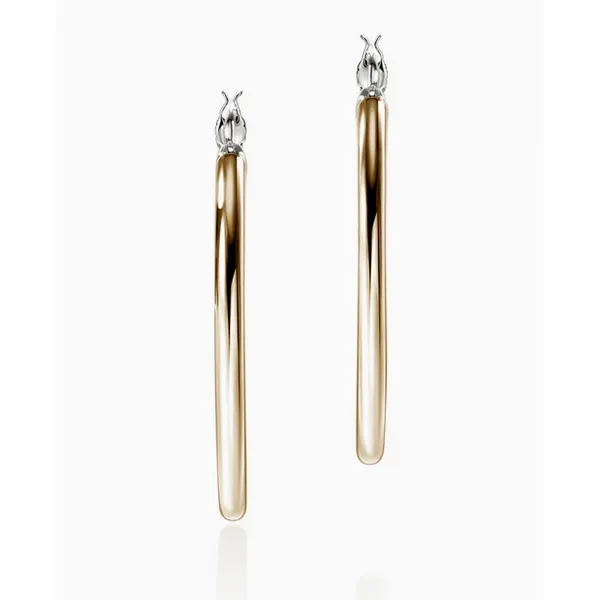 JH Essential Hoop Earring, Gold, Sterling Silver, 30MM Baxter's Fine Jewelry Warwick, RI