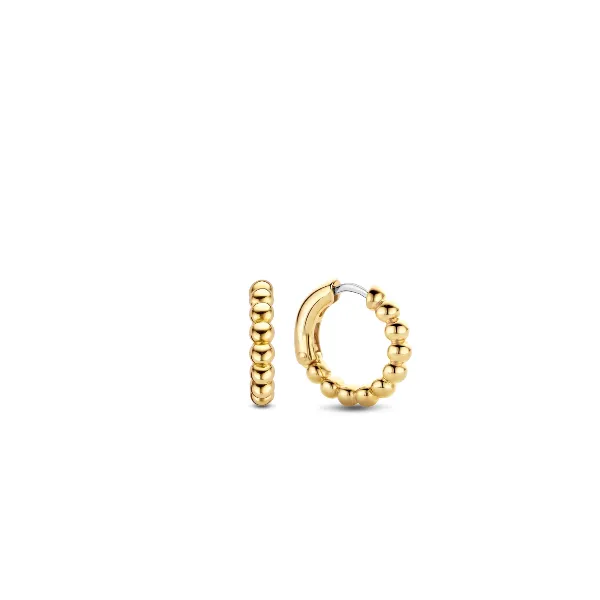 Ti Sento Gold Plated Beaded Huggie Earrings similar item image