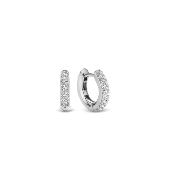 Sterling Silver CZ Huggies Baxter's Fine Jewelry Warwick, RI