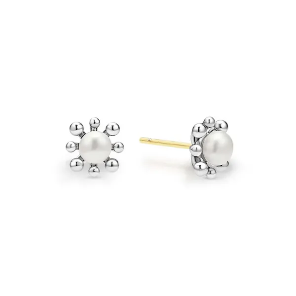 Fleur Pearl Stud Earrings