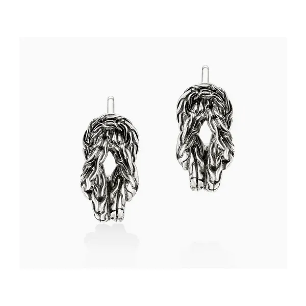 Love Knot Hoop Earring, Sterling Silver, 13MM Baxter's Fine Jewelry Warwick, RI
