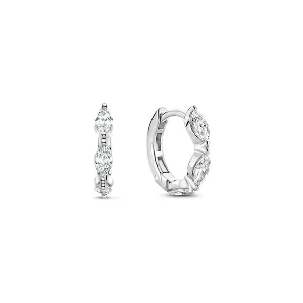 Sterling Silver CZ Huggies Baxter's Fine Jewelry Warwick, RI