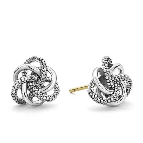 Sterling Love Knot Earrings thumb image 1