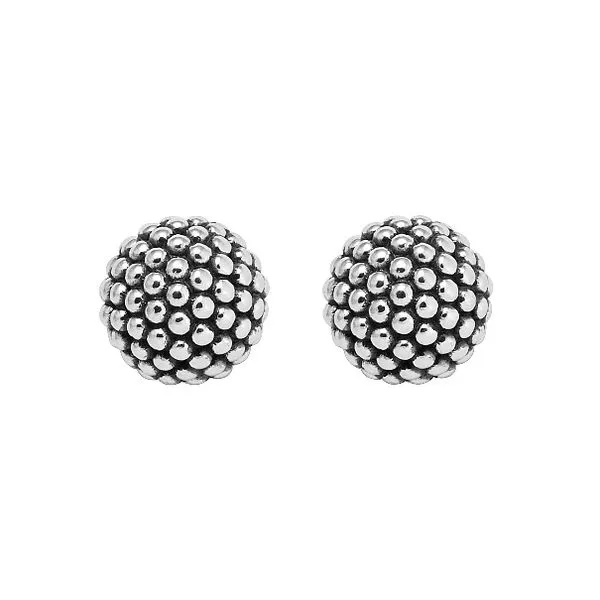 Caviar Beaded Stud Earrings