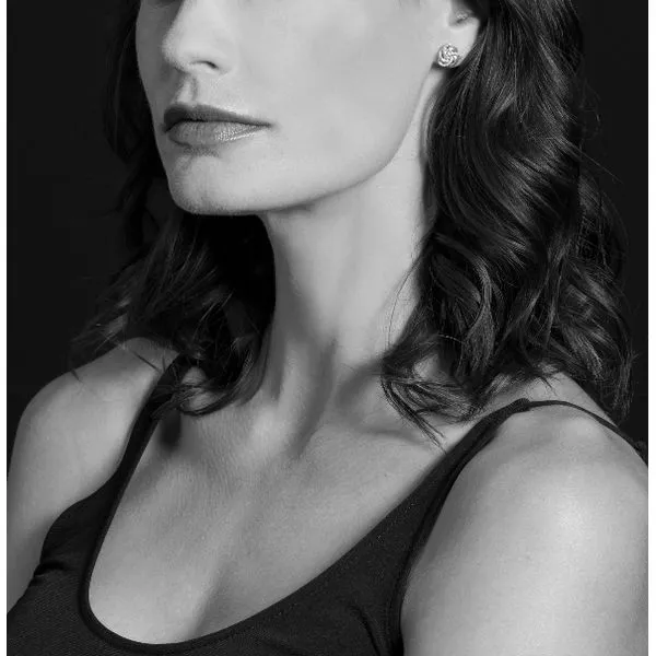 Sterling Love Knot Earrings Image 3 Baxter's Fine Jewelry Warwick, RI