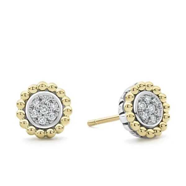 Two Tone Caviar Stud Earring Baxter's Fine Jewelry Warwick, RI