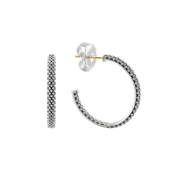 Fine Beaded Hoop Earrings Baxter's Fine Jewelry Warwick, RI